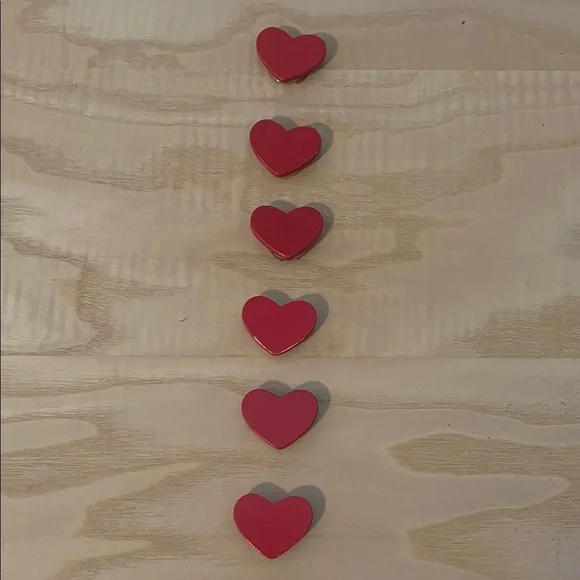 Heart Button Covers, Set of 6 - Picture 1 of 5